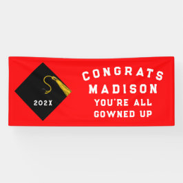 Abschluss 2025 Rot Banner