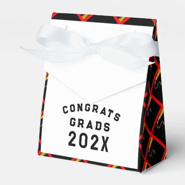Abschluss 2025 Rot Geschenkschachtel (Vorderseite)