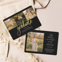 Abschluss 2025 Schwarzes Script