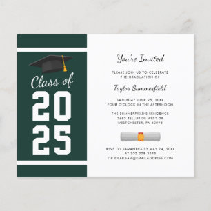 Abschluss 2025 Script Green Grad Party Einladung