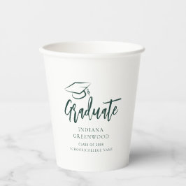 Abschluss 2025 Skript Grünes Personalisiertes Part Pappbecher