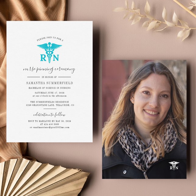 Abschluss 2025 Zeremonie zur Pflege von Krankensch Einladung (Nurse Pinning Graduation Ceremony 2024 Invitation)