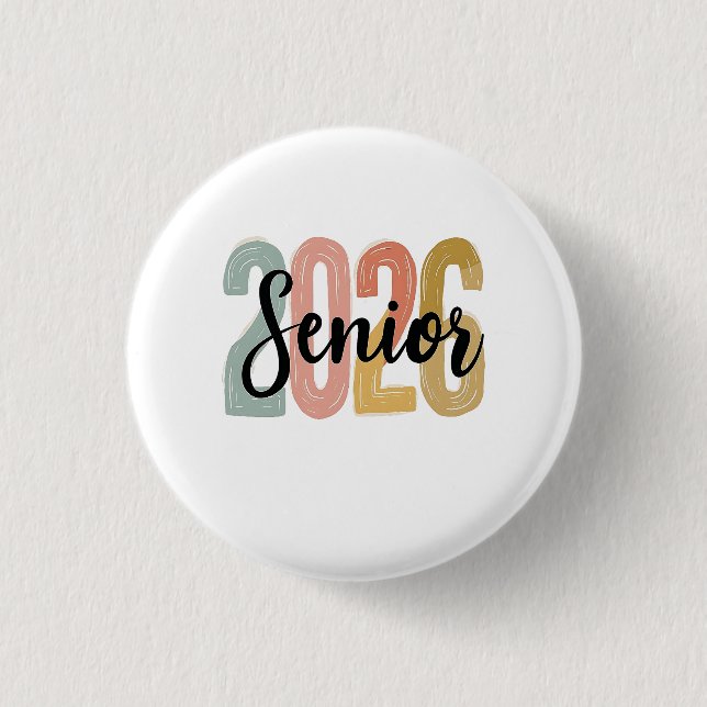 Abschluss 2026 Abitur 2026 Geschenk für Abiturient Button (Vorderseite)