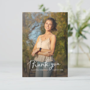 Abschluss 2026 Foto Script Grad Party Dankeskarte