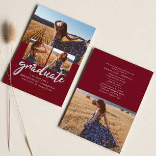 Abschluss 2026 Fotocollage Absolvent Ankündigung