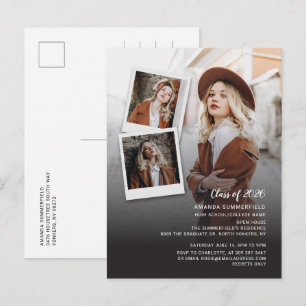 Abschluss 2026 Multi-Foto-Absolventenparty Einladungspostkarte