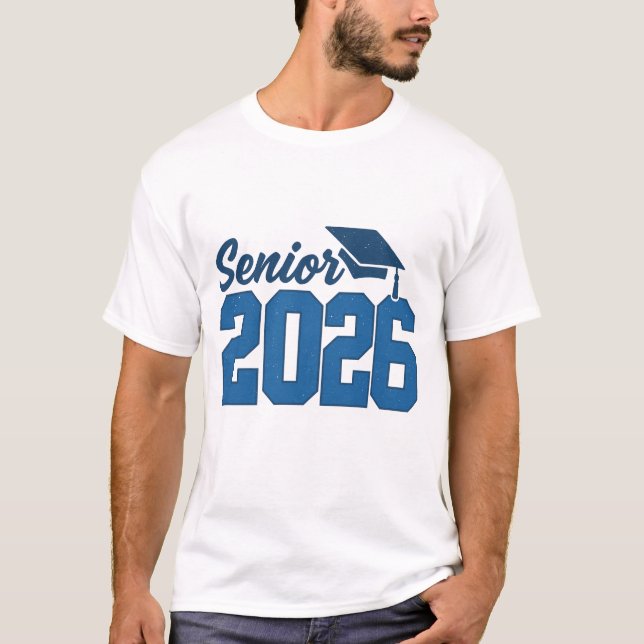 Abschluss 2026" "Senior Class of 2026" Retro T-Shirt (Vorderseite)