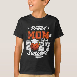 Abschluss 2026 Stolz Mutter eines Basketball-Senio T-Shirt