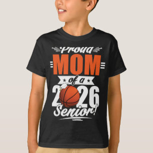 Abschluss 2026 Stolz Mutter eines Basketball-Senio T-Shirt
