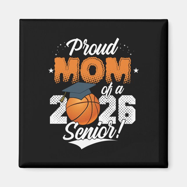 Abschluss 2026 Stolz Mutter eines Sketll Seniors  Magnet (Vorne)