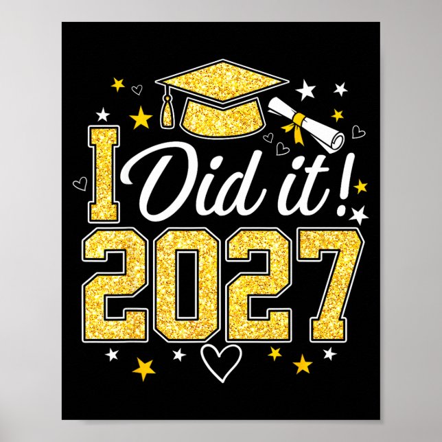 Abschluss 2027 Abschlussklasse 2027 Poster (Vorne)