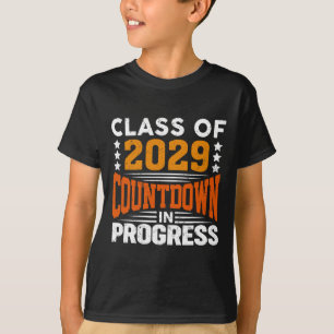 Abschluss 2029 Countdown läuft Retro erster Tag T-Shirt