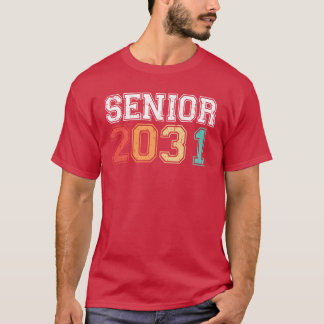 Abschluss 2031 Retro Vintage Familie T-Shirt