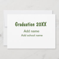 Abschluss 20XX Jahr Jahr Name Schule Grün modern