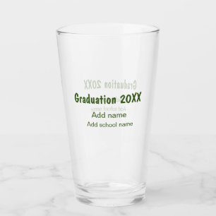 Abschluss 20XX Jahr Jahr Name Schule Grün modern Glas