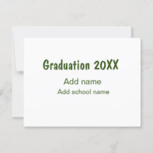 Abschluss 20XX Jahr Jahr Name Schule Grün modern