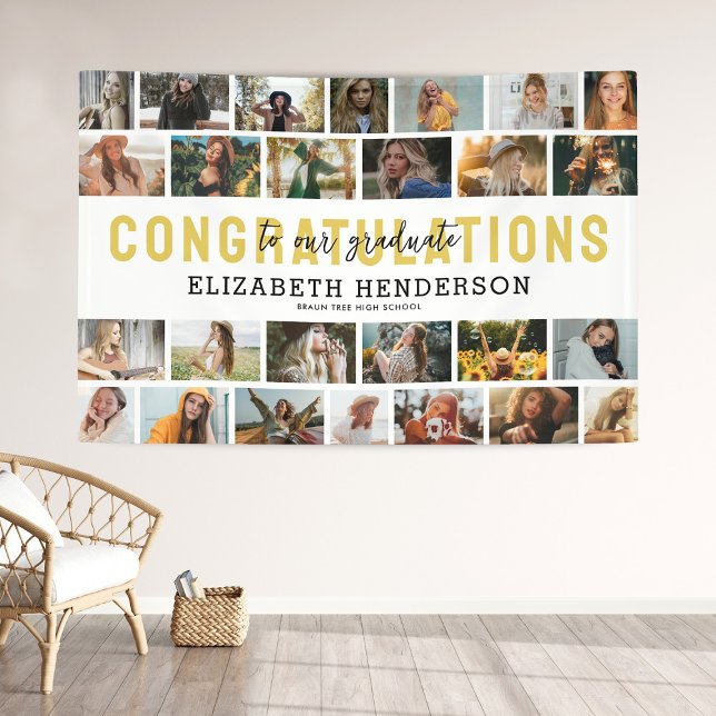Abschluss 26 Foto Collage Graduate Banner (Von Creator hochgeladen)