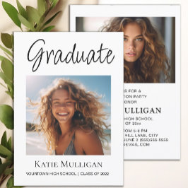 Abschluss 2 Foto White Graduation Party