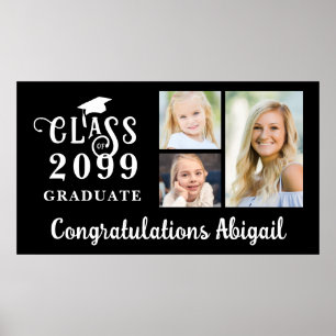 Abschluss 3 Foto Klasse des Jahres Absolventen Nam Poster