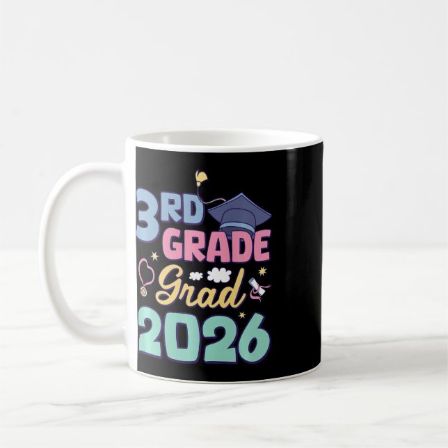 Abschluss 3. Klasse 2026 Stolz Absolvent Dritte Kl Kaffeetasse (Links)