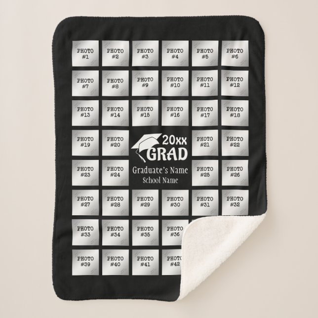 Abschluss 44 FotoCollage (für dunkle Hintergründe) Sherpadecke (Vorderseite)
