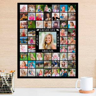 Abschluss 55 Fotocollage Persönliche Farbgestaltun Poster