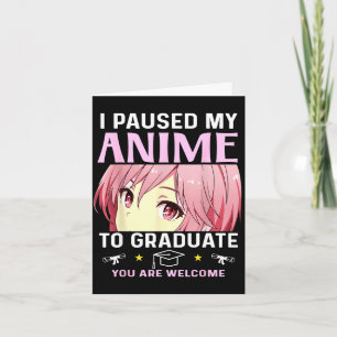 Abschluss 5. 8. Klasse 2025 Anime Mittelschule Karte