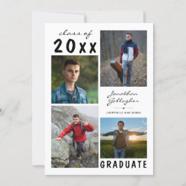 Abschluss 5 Foto Handgeschriebenes Skript Ankündigung