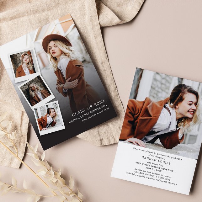 Abschluss 5 FotoCollage Moderne Grad 2025 Ankündigung (Von Creator hochgeladen)