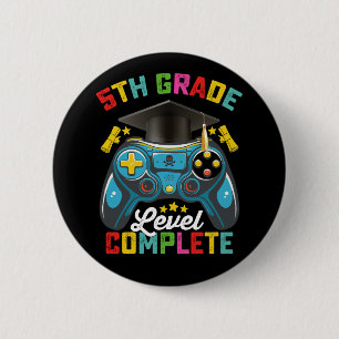 Abschluss 5. Klasse Abitur Gaming Gamer Button