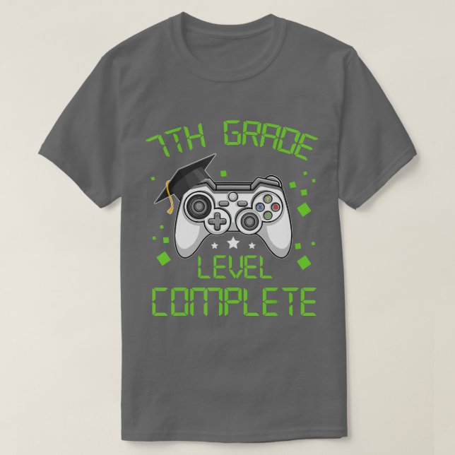 Abschluss-Abschluss der 7. Klasse T-Shirt (Design vorne)