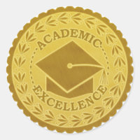 Abschluss Academic Excellence Imitate Gold Siegel