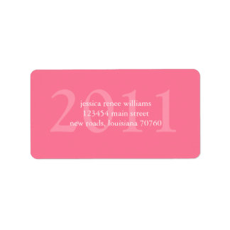 Abschluss Adressaufkleber