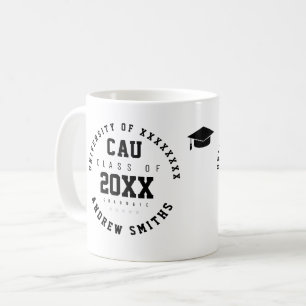 Abschluss akademische Klasse Jahr Grad weiße Tasse