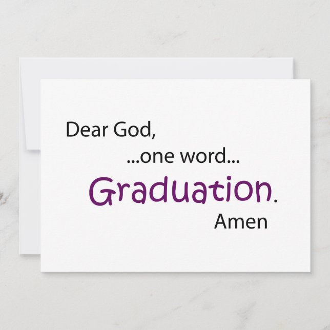 Abschluss Ankündigung (Vorderseite)