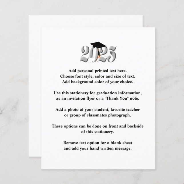 Abschluss-Ankündigung 2025 (Vorne/Hinten)