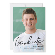 Abschluss Ankündigung Foto männliche Graduate