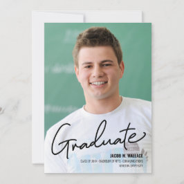 Abschluss Ankündigung Foto männliche Graduate