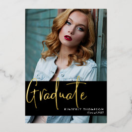 Abschluss Ankündigung Foto Script Modern Einfach