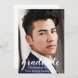 Abschluss-Ankündigung für Skript zwei Fotos Einladung