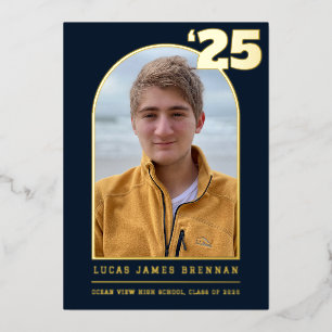 Abschluss Ankündigung Grad Fotokarte