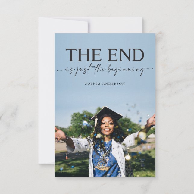 Abschluss Ankündigung Grad Party Einladung (Vorderseite)