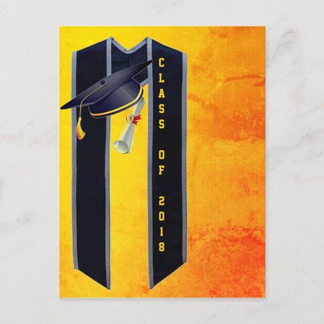 Abschluss Ankündigungspostkarte (Vorderseite)