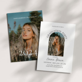 Abschluss Announcement Card, Grad 2024 Einladung