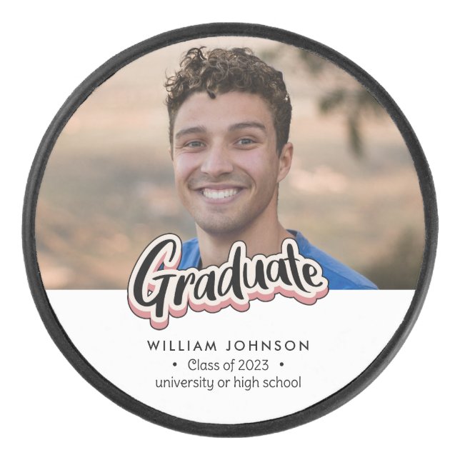 Abschluss Announcement Class 2023 Eishockey Puck (Vorderseite)