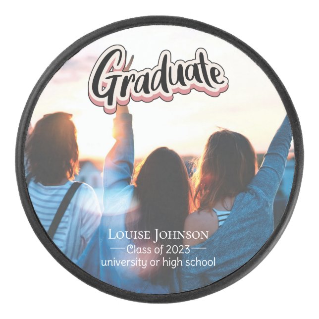 Abschluss Announcement Class 2023 Eishockey Puck (Vorderseite)