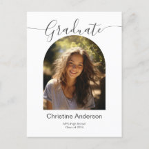 Abschluss-Arch-Foto für Minimalistische Skripttype