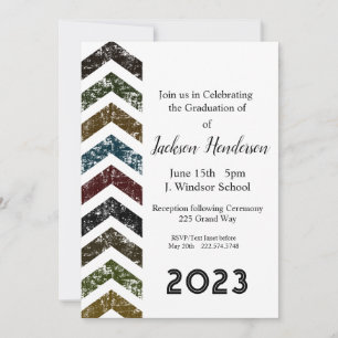 Abschluss Arrow Invitation Class of 2023 Einladung