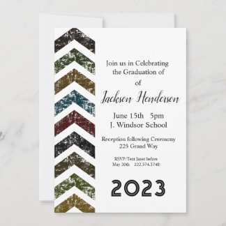 Abschluss Arrow Invitation Class of 2023 Einladung