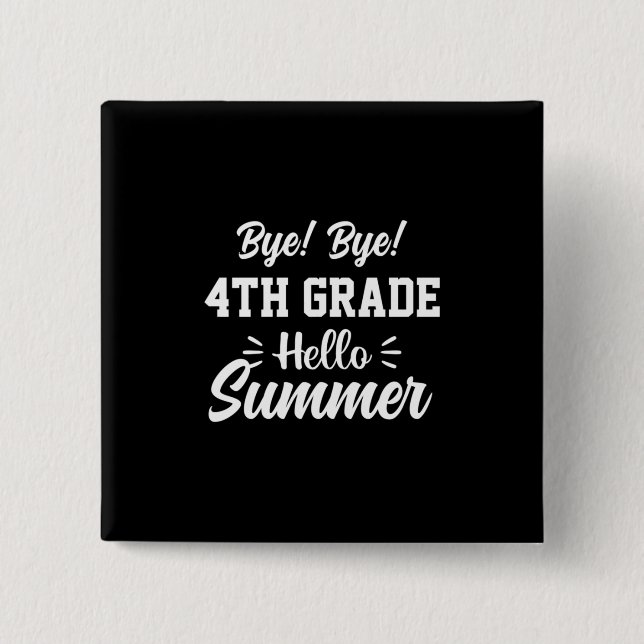 Abschluss Art | 4. Klasse Hallo Sommer Button (Vorderseite)